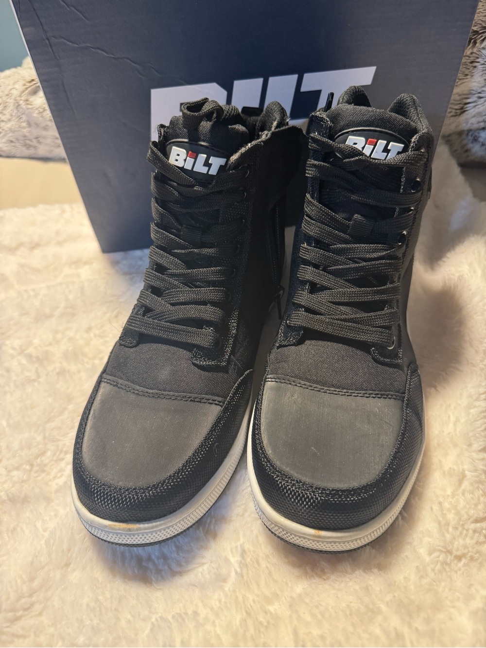 BILT Black Womens Motorcycle Riding Sport Boot/Sneaker - Size 8